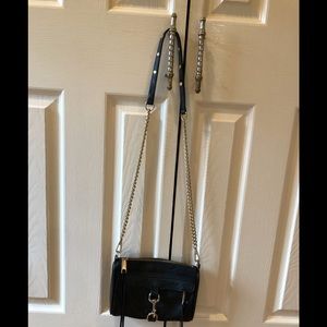 REBECCA MINKOFF MINI M.A.C BLK CROSSBODY BAG